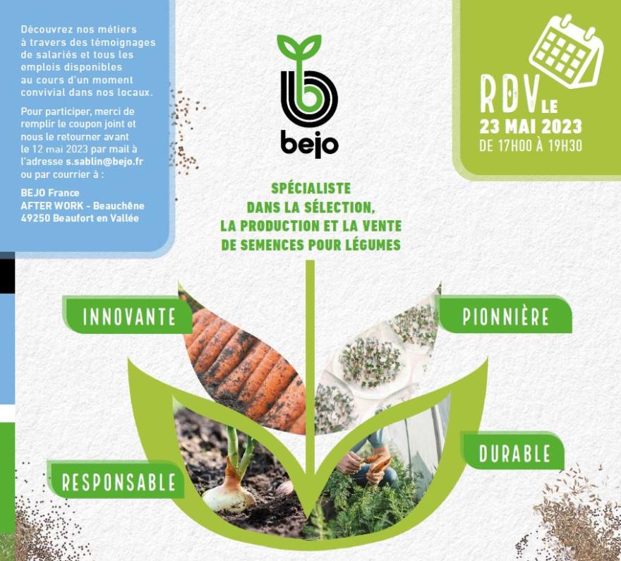 Inscription Afterwork emploi Bejo